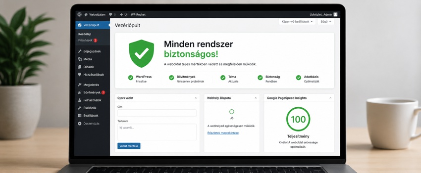 WordPress karbantartás